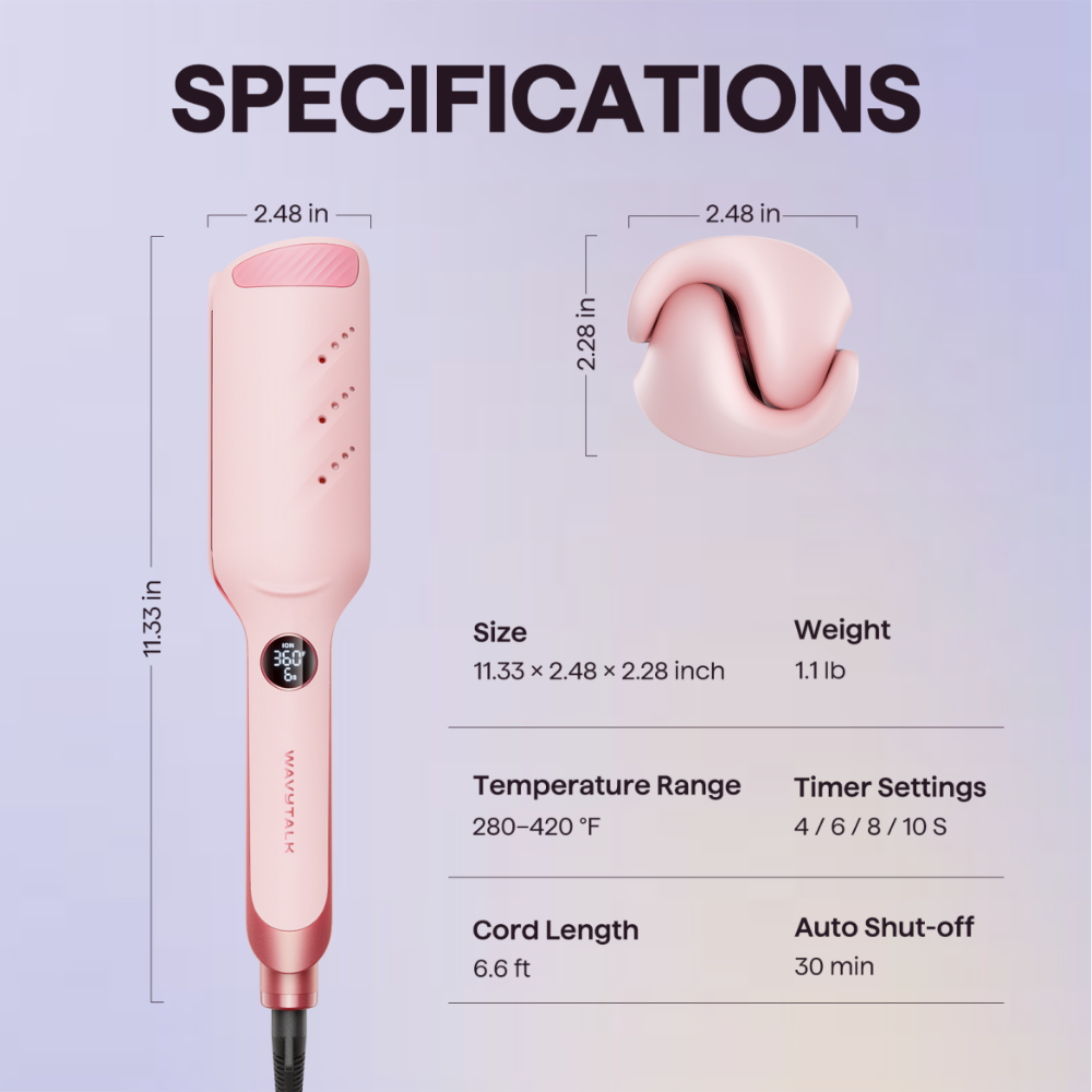 Power Wave Hair Crimping Iron